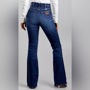 Wrangler Westward 626 High Rise Boot Jean In Dusty Dark 36" Length Rare Size 27